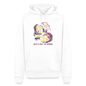 Drôle Grim Reaper Lover Halloween Horreur - Sweat à capuche Premium bio Homme - blanc - Devant - Nico (187cm)