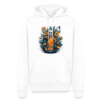 Die Essenz des Lebens sind Pflanzen - Männer Premium Bio Hoodie - Weiß - Vorne - Nico (187cm)