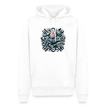 Schmied Metallarbeiter Klingenschmied Metall - Männer Premium Bio Hoodie - Weiß - Vorne - Nico (187cm)