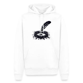 Poetry Slam Writer Poet Literature Slam Poetry Day - Männer Premium Bio Hoodie - Weiß - Vorne - Nico (187cm)