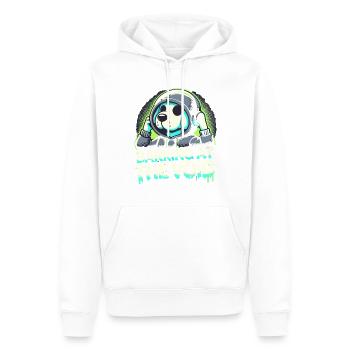 Emo Dog Gothic Dog Lover Emo Fashion Goth Style - Men’s Premium Organic Hoodie - white - Front - Nico (187cm)