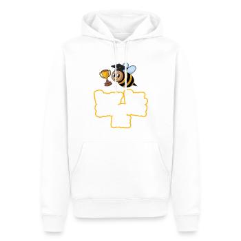 Rechtschreibbiener -champion -wortwettbewerb - Männer Premium Bio Hoodie - Weiß - Vorne - Nico (187cm)