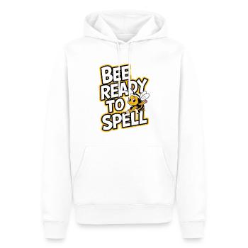 Rechtschreibbiener -champion -wortwettbewerb - Männer Premium Bio Hoodie - Weiß - Vorne - Nico (187cm)