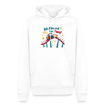 First Train Ride Railway Adventure Scenic Travel - Männer Premium Bio Hoodie - Weiß - Vorne - Nico (187cm)