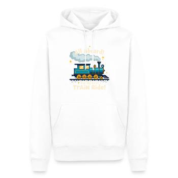 First Train Ride Railway Adventure Scenic Travel - Männer Premium Bio Hoodie - Weiß - Vorne - Nico (187cm)