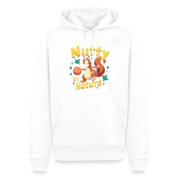 Squirrel Watching Enthusiast Wildlife - Men’s Premium Organic Hoodie - white - Front - Nico (187cm)