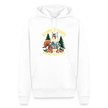 Squirrel Watching Enthusiast Wildlife - Men’s Premium Organic Hoodie - white - Front - Nico (187cm)