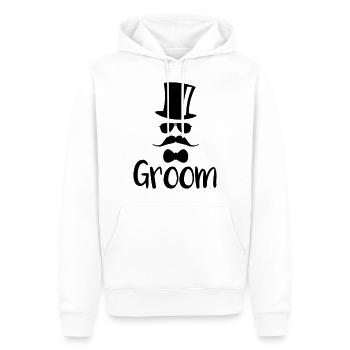 Team Groom Bachelor Party Junggesselnabschied - Männer Premium Bio Hoodie - Weiß - Vorne - Nico (187cm)