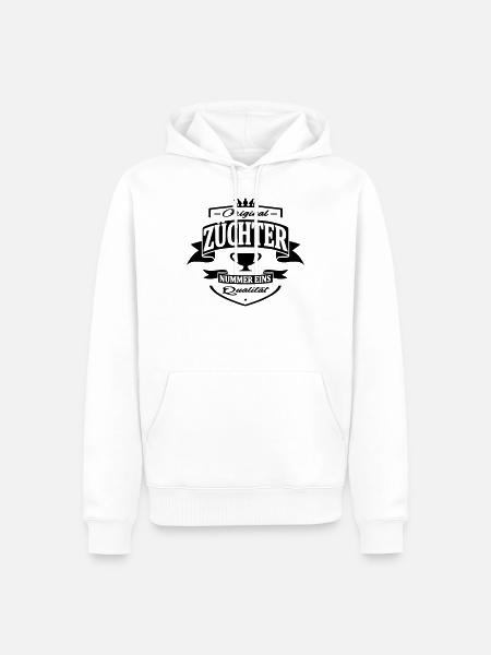 züchter - Männer Premium Bio Hoodie - Weiß