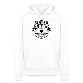 facharzt nummer eins - Männer Premium Bio Hoodie - Weiß - Vorne - Nico (187cm)