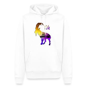 Köln Geißbock Hennes - Männer Premium Bio Hoodie - Weiß - Vorne - Nico (187cm)