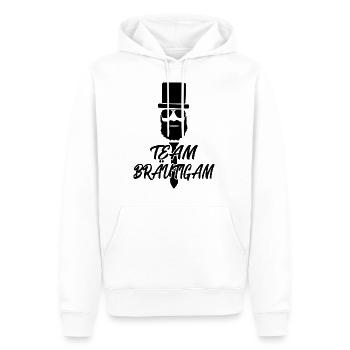 Team Bräutigam JGA Shirt Herren - Männer Premium Bio Hoodie - Weiß - Vorne - Nico (187cm)