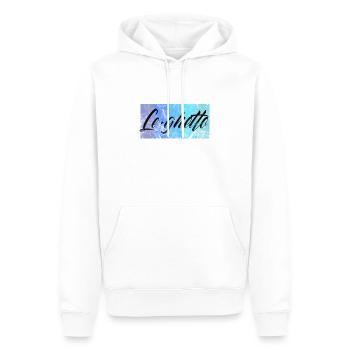 Ghetto - Männer Premium Bio Hoodie - Weiß - Vorne - Nico (187cm)
