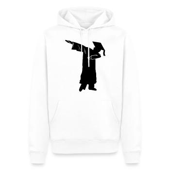 Diplômé Dabbing Dab - Sweat à capuche Premium bio Homme - blanc - Devant - Nico (187cm)