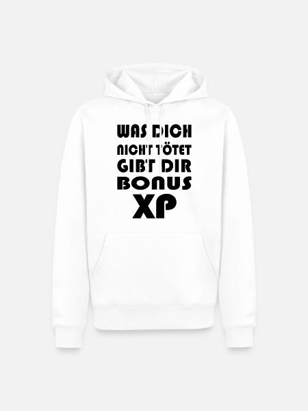 Bonus XP - Männer Premium Bio Hoodie - Weiß
