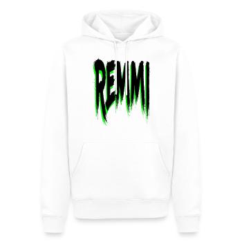 REMMI - Sweat à capuche Premium bio Homme - blanc - Devant - Nico (187cm)