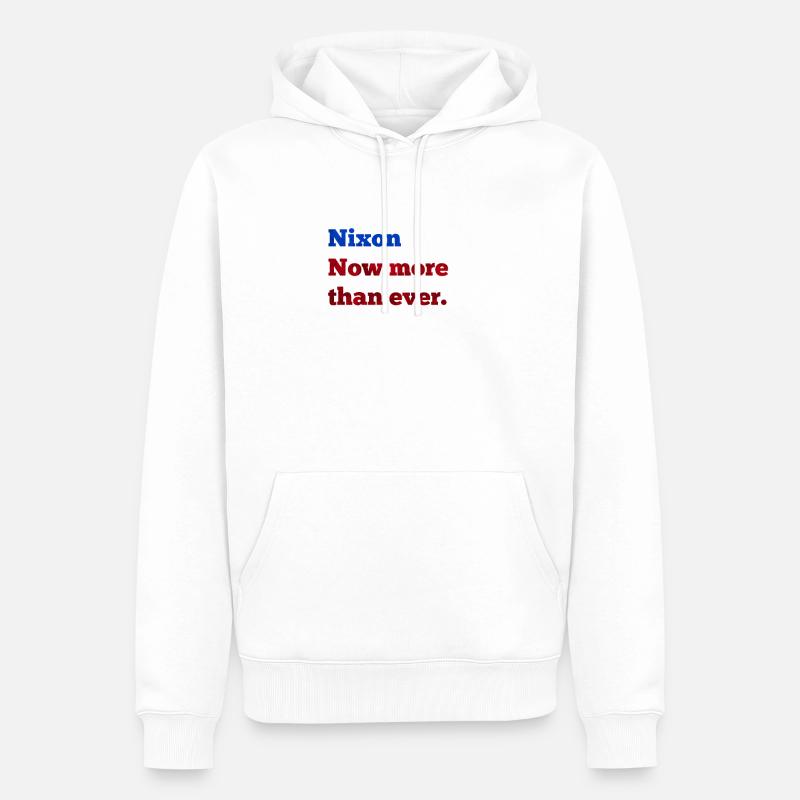 Nixon - plus que jamais - Sweat à capuche Premium bio Homme - blanc