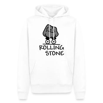 Rolling Stone - Männer Premium Bio Hoodie - Weiß - Vorne - Nico (187cm)