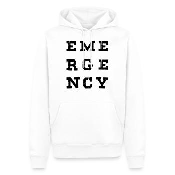 Infirmière Médecin Infirmière Hôpital - Sweat à capuche Premium bio Homme - blanc - Devant - Nico (187cm)