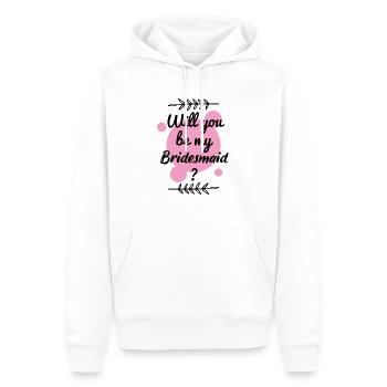 You Be My Bridesmaid ? - Sweat à capuche Premium bio Homme - blanc - Devant - Nico (187cm)