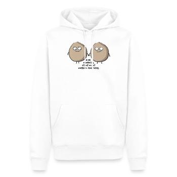 Lustiges Kartoffel Paar - Männer Premium Bio Hoodie - Weiß - Vorne - Nico (187cm)