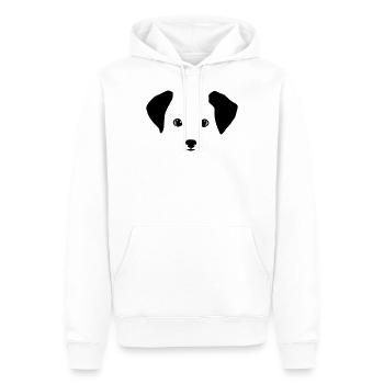 Chien, chiot - Sweat à capuche Premium bio Homme - blanc - Devant - Nico (187cm)