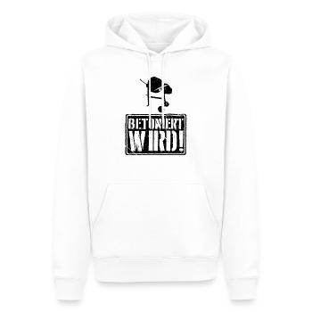Hausbau Betoniert Wird Handwerker Betonmischer - Männer Premium Bio Hoodie - Weiß - Vorne - Nico (187cm)