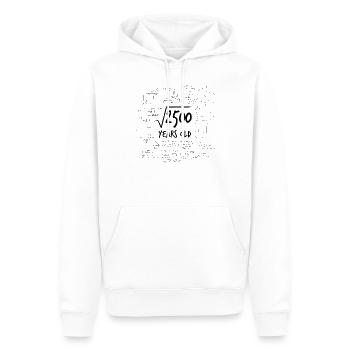 50. Geburtstag Geek Wurzel aus 2500 Mathe Nerd - Männer Premium Bio Hoodie - Weiß - Vorne - Nico (187cm)