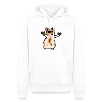 Hamster Lustiges Haustier Nagetier Geschenk - Männer Premium Bio Hoodie - Weiß - Vorne - Nico (187cm)