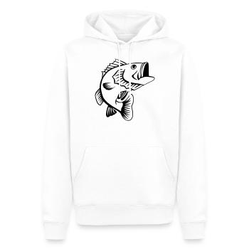 Barsch - Männer Premium Bio Hoodie - Weiß - Vorne - Nico (187cm)