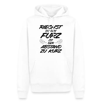 Riechen Furz Abstand Lustiger Spruch Pups Geschenk - Männer Premium Bio Hoodie - Weiß - Vorne - Nico (187cm)
