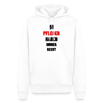 Pfleger Pflege Lustiger Spruch Krank Geschenk - Männer Premium Bio Hoodie - Weiß - Vorne - Nico (187cm)