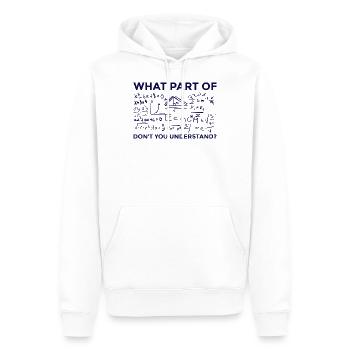 Mathematician Teacher Students Humor Gift Idea - Men’s Premium Organic Hoodie - white - Front - Nico (187cm)