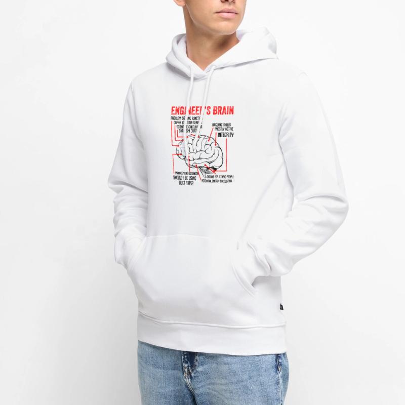 Engineers Brain Engineer Technology Gift Men’s Premium Organic Hoodie