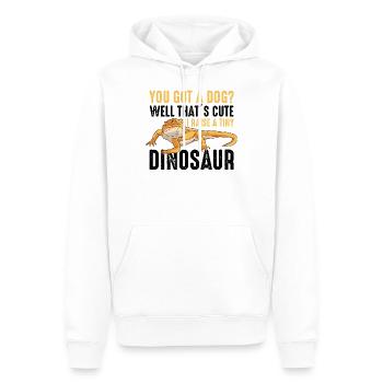 Bartagame Spruch Reptilien Eidechsen geschenke - Männer Premium Bio Hoodie - Weiß - Vorne - Nico (187cm)