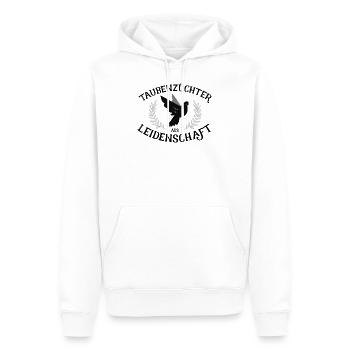 Taubenzüchter aus Leidenschaft - Taubenzüchter - T - Männer Premium Bio Hoodie - Weiß - Vorne - Nico (187cm)