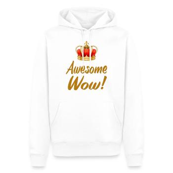 Alexander Hamilton cadeau couronne historique - Sweat à capuche Premium bio Homme - blanc - Devant - Nico (187cm)
