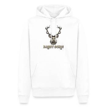 Basst Scho Bayrisch Geweih Hirsch Jagen Geschenk J - Männer Premium Bio Hoodie - Weiß - Vorne - Nico (187cm)