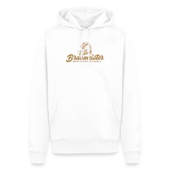 Braumeister Hopfen und Malz Bierbrauer - Männer Premium Bio Hoodie - Weiß - Vorne - Nico (187cm)
