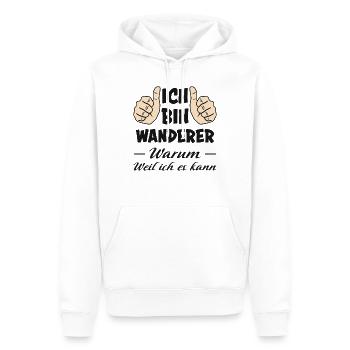 Wanderer Wandern Lustiger Spruch Outdoor Geschenk - Männer Premium Bio Hoodie - Weiß - Vorne - Nico (187cm)
