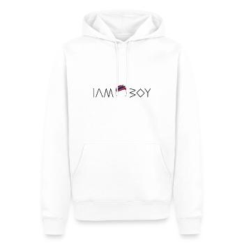 Je suis un garçon thaïlandais - Sweat à capuche Premium bio Homme - blanc - Devant - Nico (187cm)