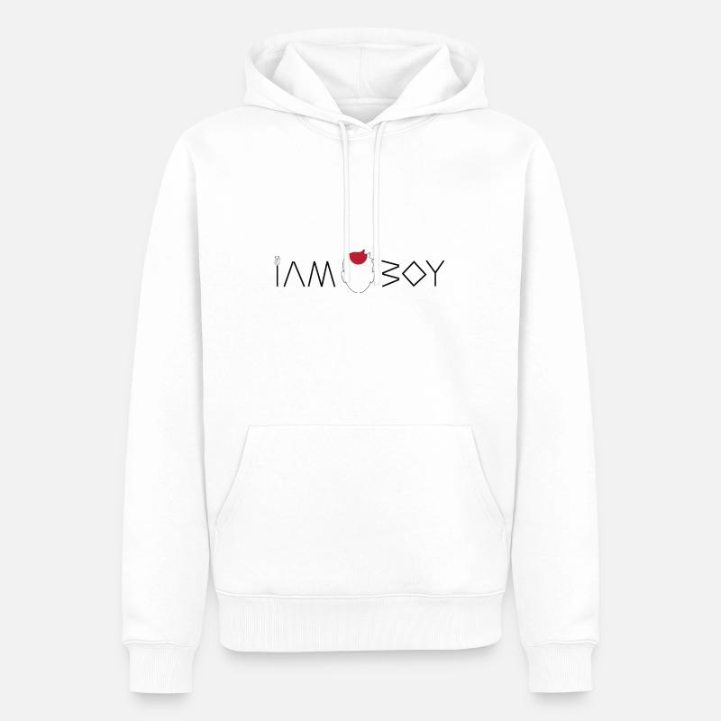 Ich bin ein japanischer Junge - Männer Premium Bio Hoodie - Weiß