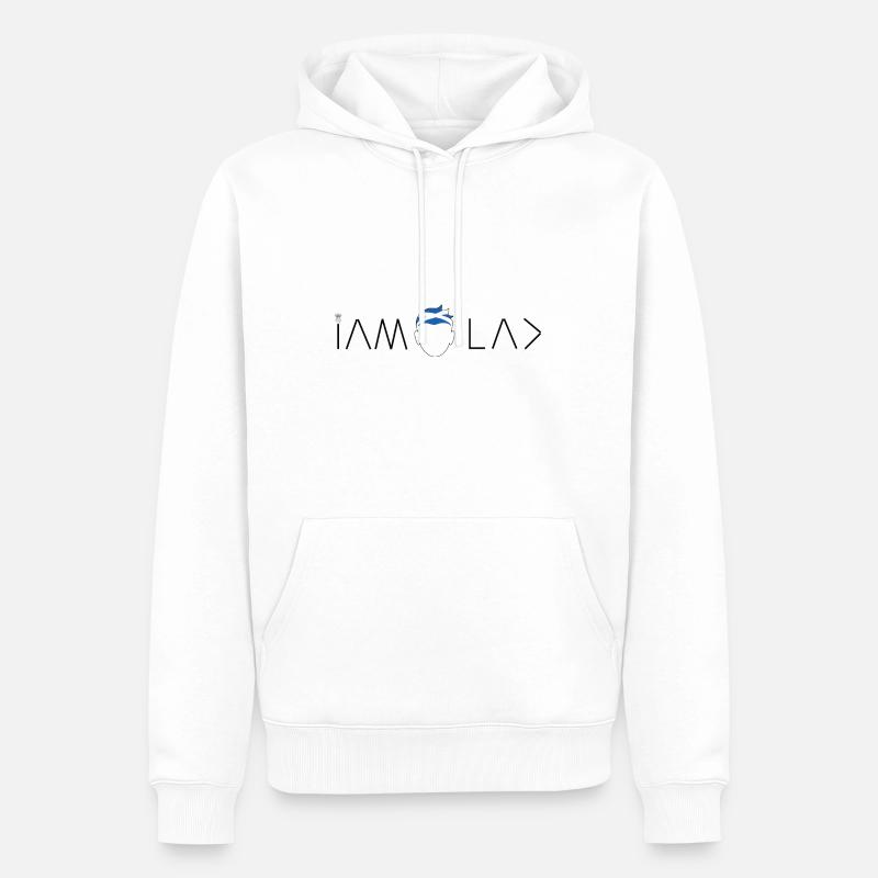 Je suis un garçon écossais - Sweat à capuche Premium bio Homme - blanc