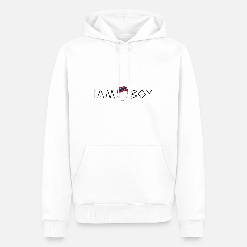 Ich bin ein thailändischer Junge - Männer Premium Bio Hoodie - Weiß