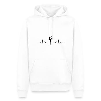 Patinage artistique Patinage sur glace Patinage artistique - Sweat à capuche Premium bio Homme - blanc - Devant - Nico (187cm)