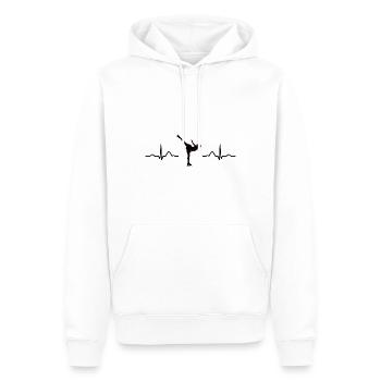 Patinage artistique Patinage sur glace Patinage artistique - Sweat à capuche Premium bio Homme - blanc - Devant - Nico (187cm)