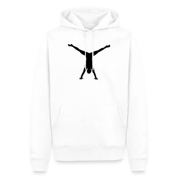 Garçon Gymnastique - Sweat à capuche Premium bio Homme - blanc - Devant - Nico (187cm)
