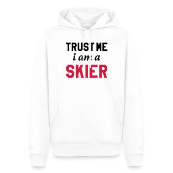 Trust me I am Skier - Sweat à capuche Premium bio Homme - blanc - Devant - Nico (187cm)