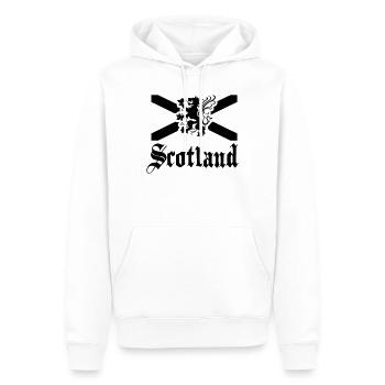 ecosse - Sweat à capuche Premium bio Homme - blanc - Devant - Nico (187cm)