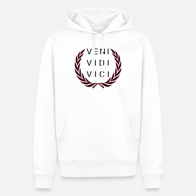 Veni Vidi Vici - Sweat à capuche Premium bio Homme - blanc